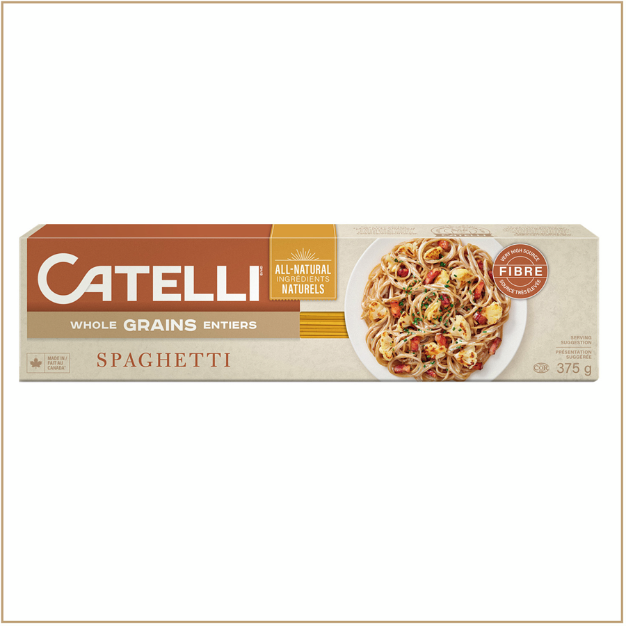 Catelli Healthy Harvest Whole Wheat Spaghetti Pasta, 375 g