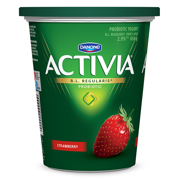 Activia Stirred Tub Yogurt, Strawberry, 650g