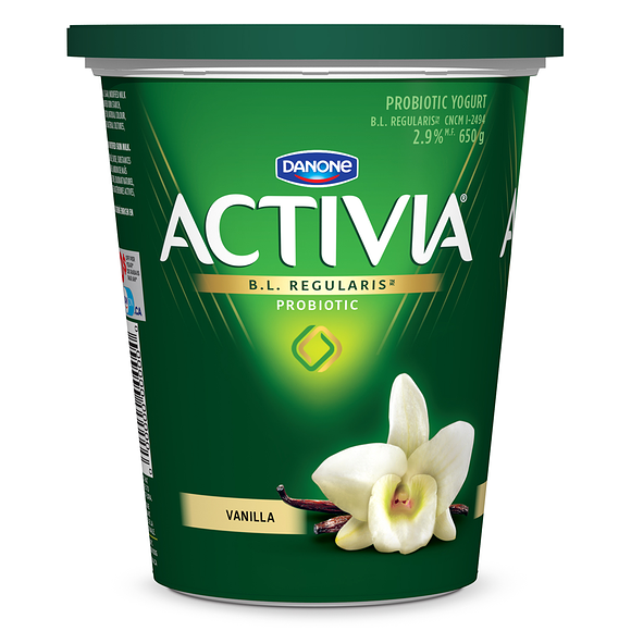 Activia Stirred Tub Yogurt, Vanilla, 650g
