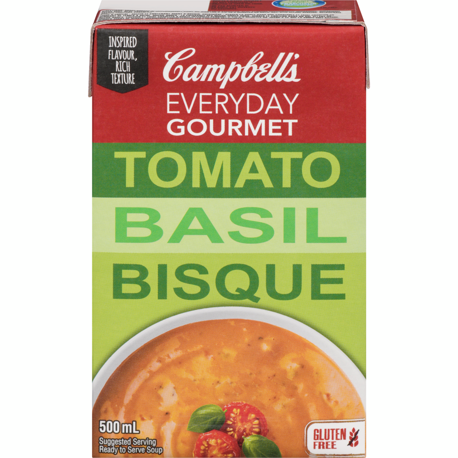 Campbell's Everyday Gourmet Tomato Basil Soup, 500 ml