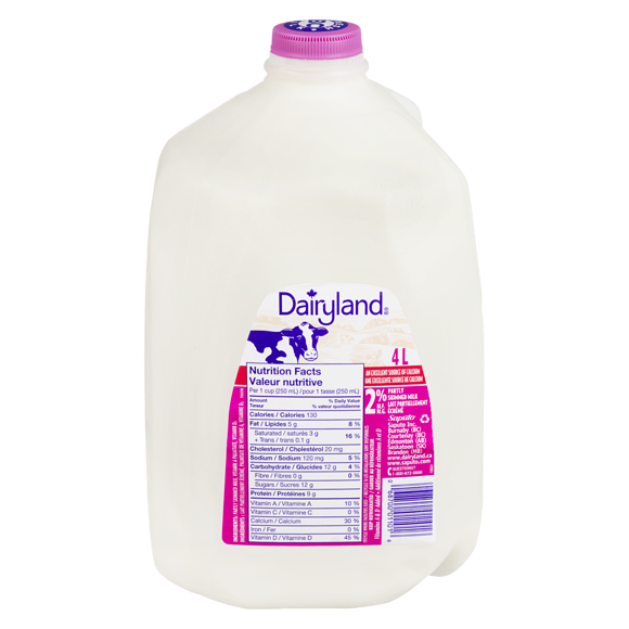 Dairyland 2% Milk, 4L