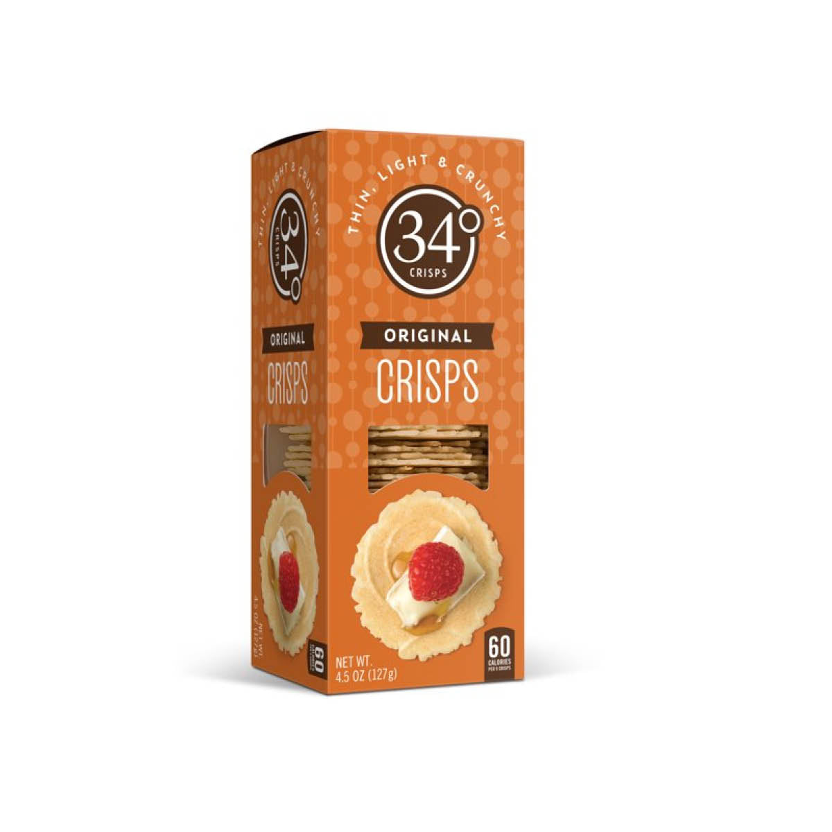 34 Degrees Savory Crisps Original Crackers, 127g