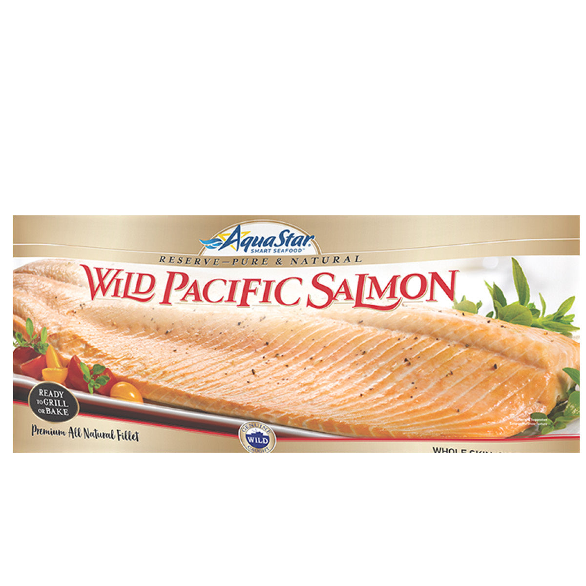 Aquastar Frozen Salmon Sockeye Fillet, 454g