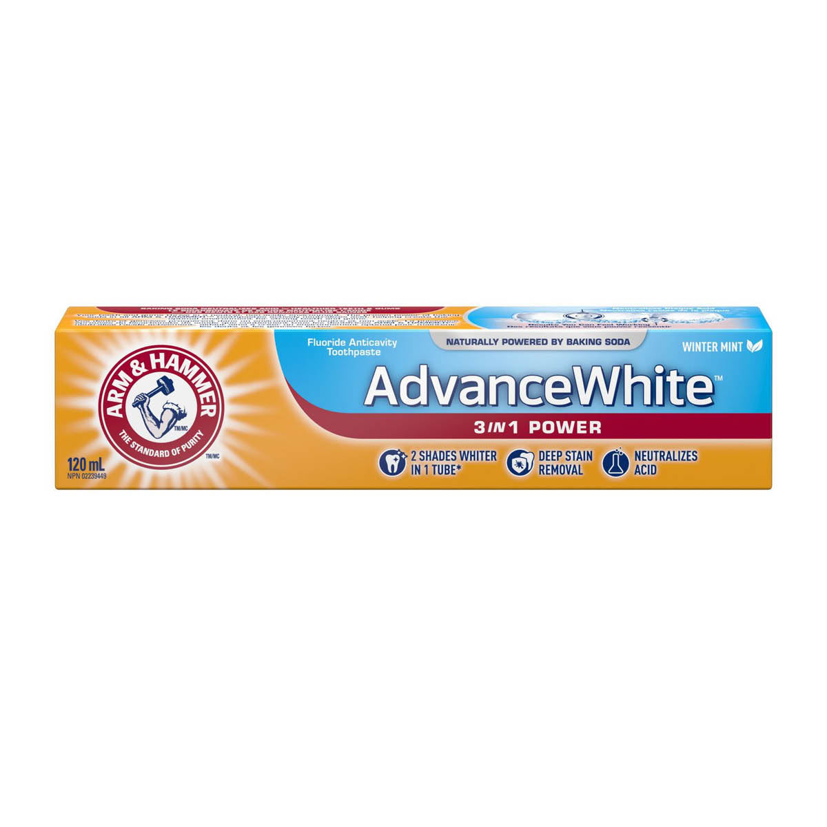 Arm & Hammer Advance White 3 In 1 Power Toothpaste 120ml