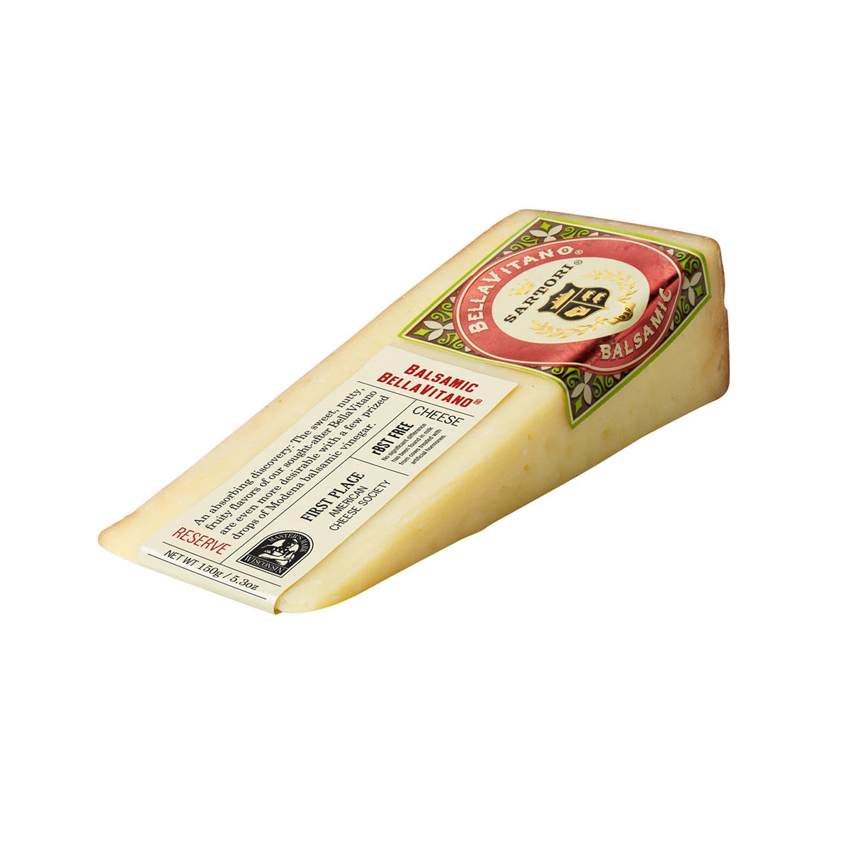 Bellavitano Balsamic Cheese Wedge, 150g