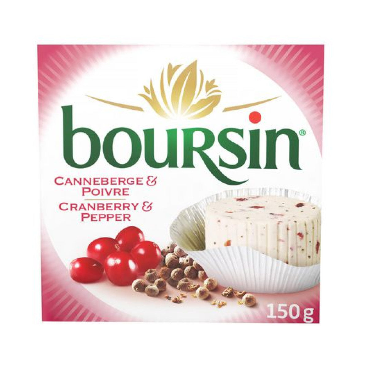 Boursin Cranberry & Pepper Cheese, 150g