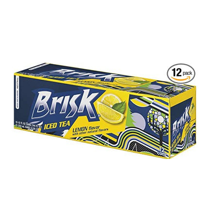 Brisk Lemon Iced Tea, 12 cans