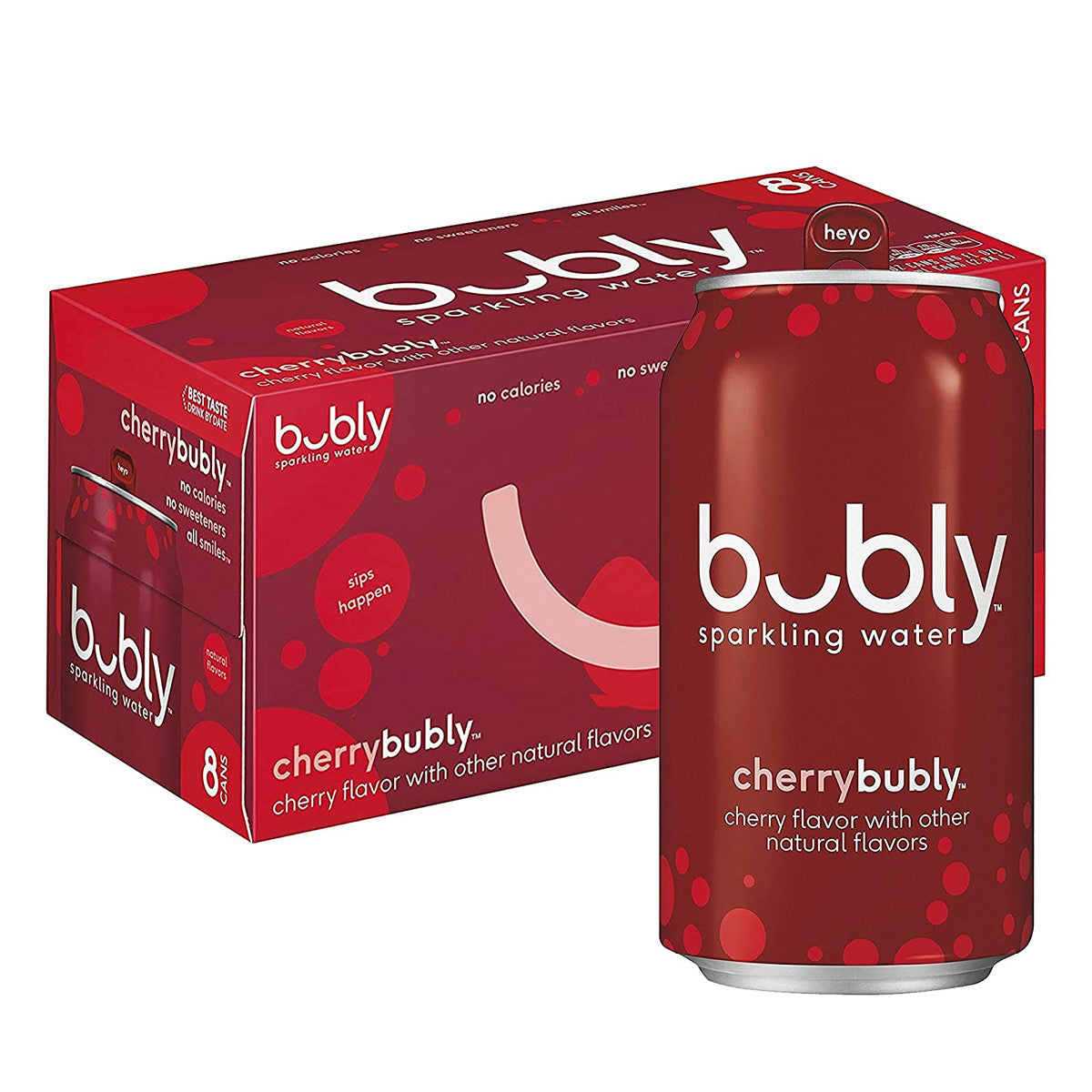Bubly Cherry Sparkling Water Beverage, 12 pk