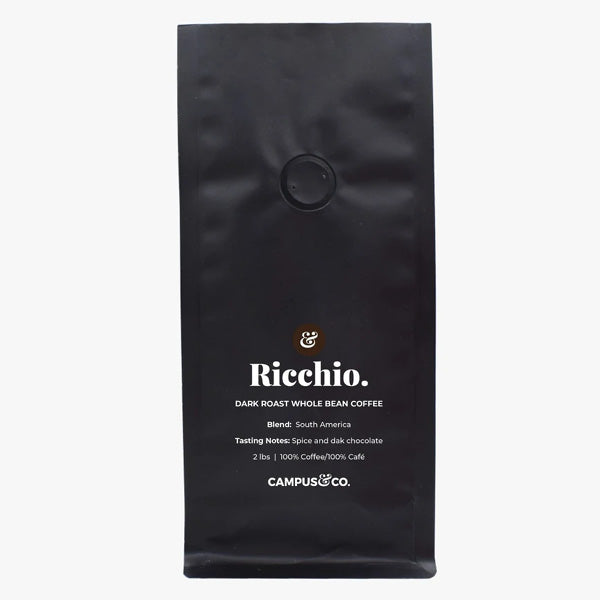 Campus&Co. Ricchio Dark Roast Whole Coffee Beans 2lbs