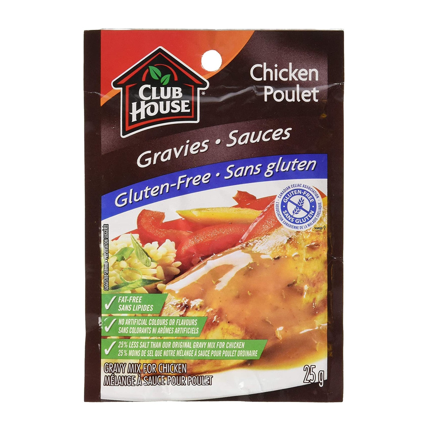 Club House Chicken Gravy Mix, Gluten Free, 25g