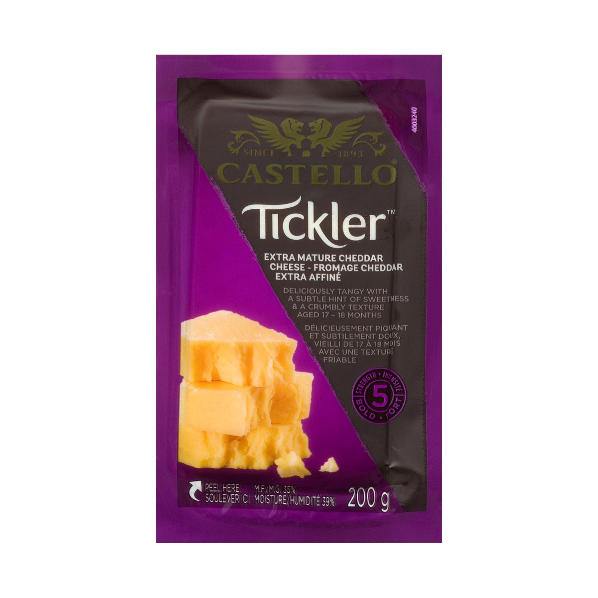 Castello Tickler Cheddar Cheese, Extra Mature, 200g