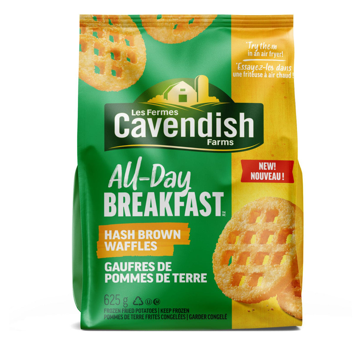 Cavendish Hashbrown, All Day Breakfast Waffles, 625g