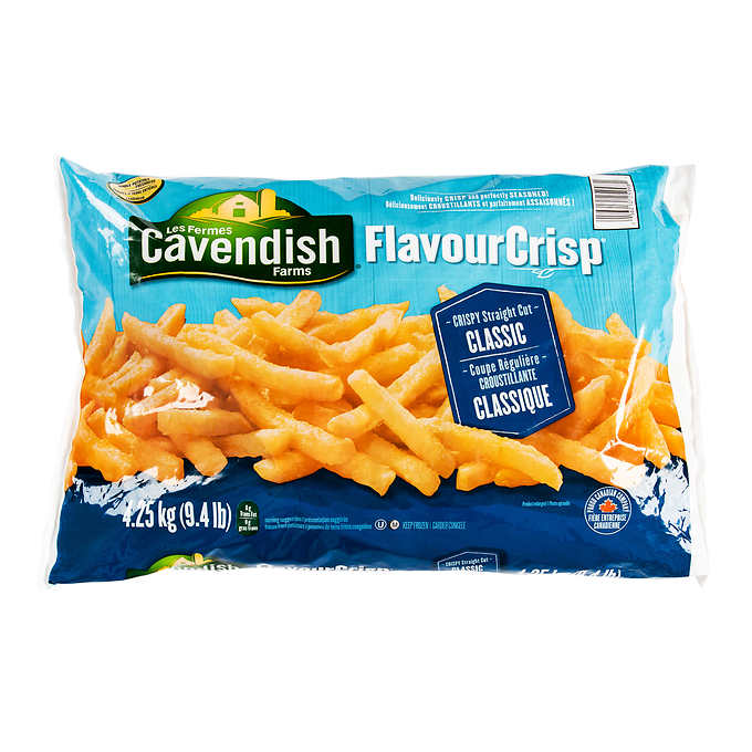 Cavendish Flavor Crisp Fries, 4.25 kg bag