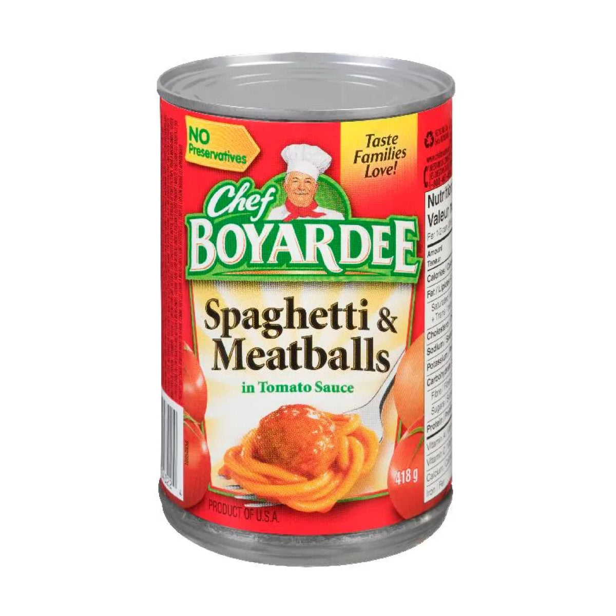 Chef Boyardee Spaghetti & Meatballs, 418g
