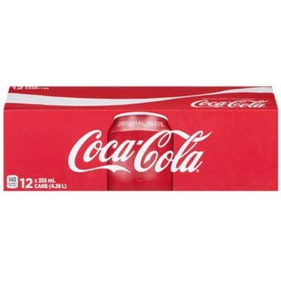 Coke Regular Cans, 12 pk