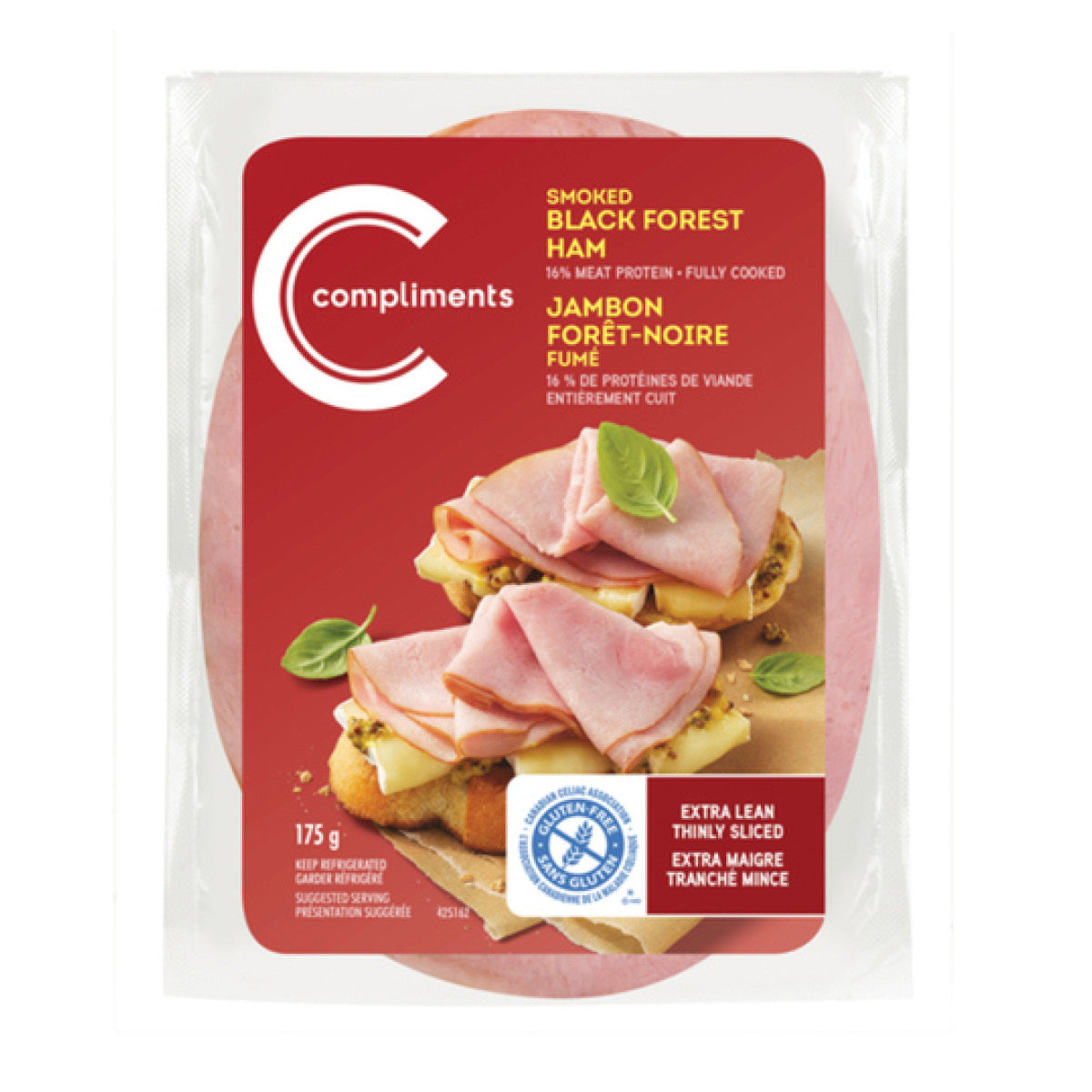 Compliments Ham, Black Forest, Extra Lean,Thinly Sliced,175g