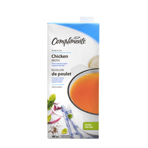 Compliments Chicken Broth, 900ml