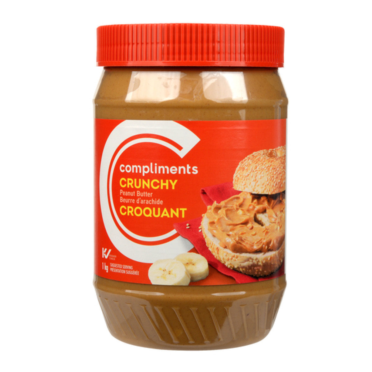 Compliments Crunchy Peanut Butter, 1 kg