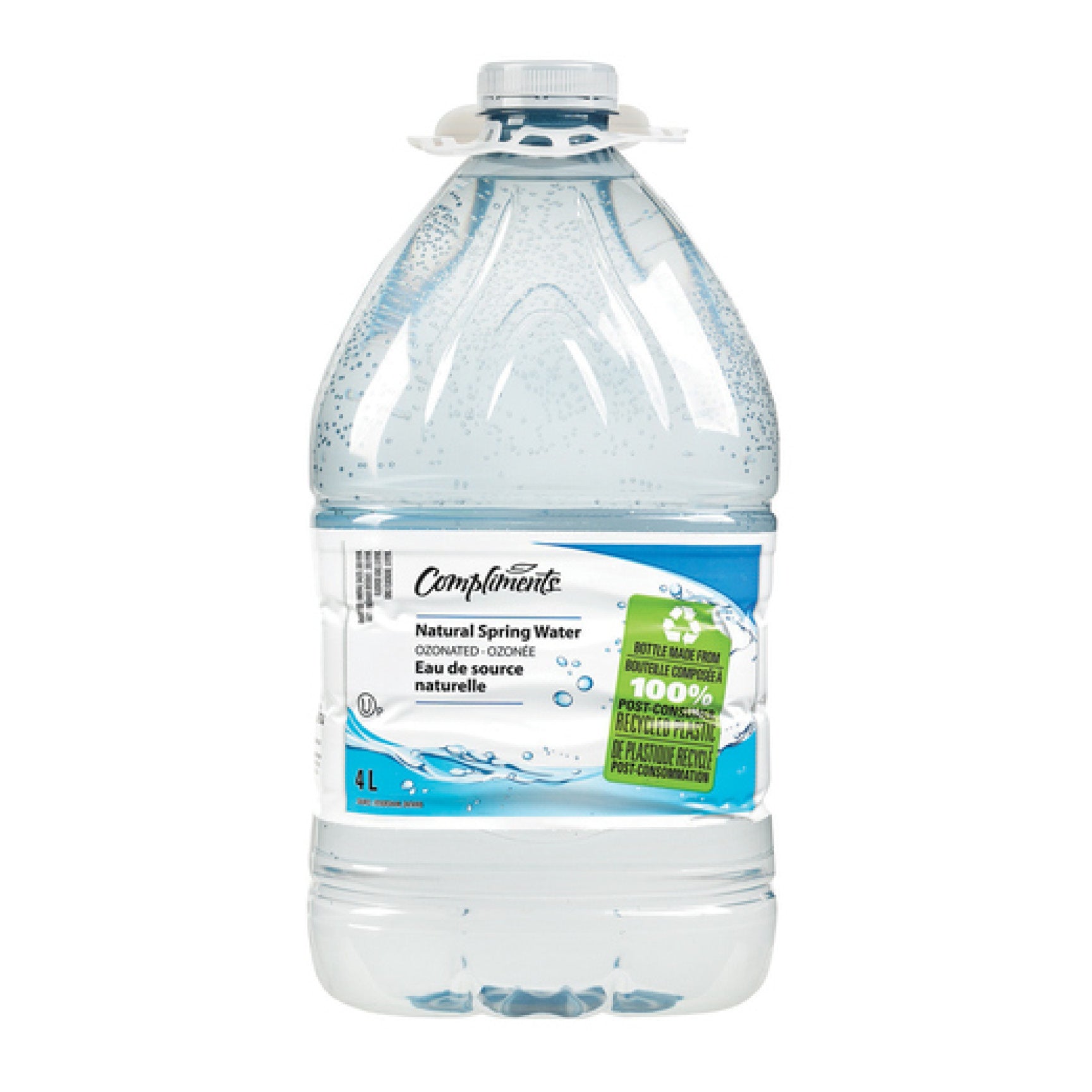 Compliments Distilled Spring Water , 4L