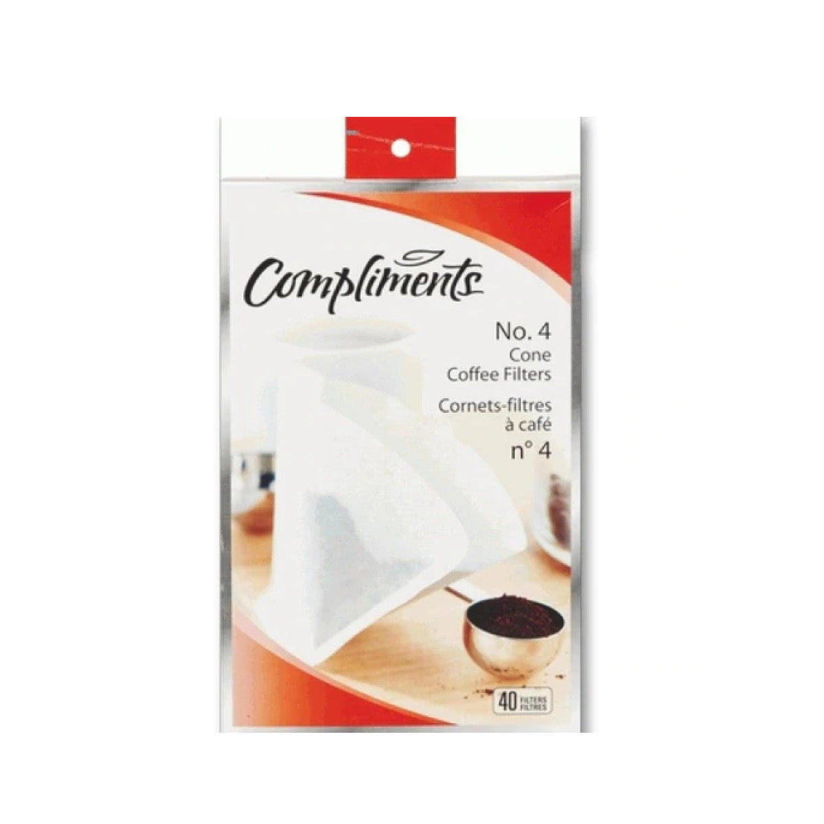 Compliments Coffee Filters Cone 4, 40pk