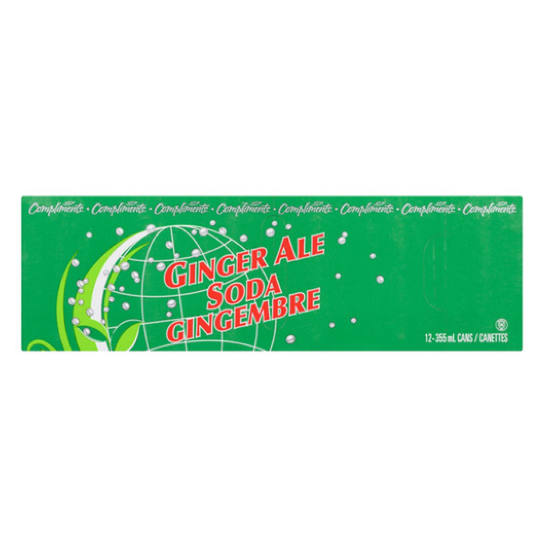 Compliments Ginger Ale, 12 x 355ml