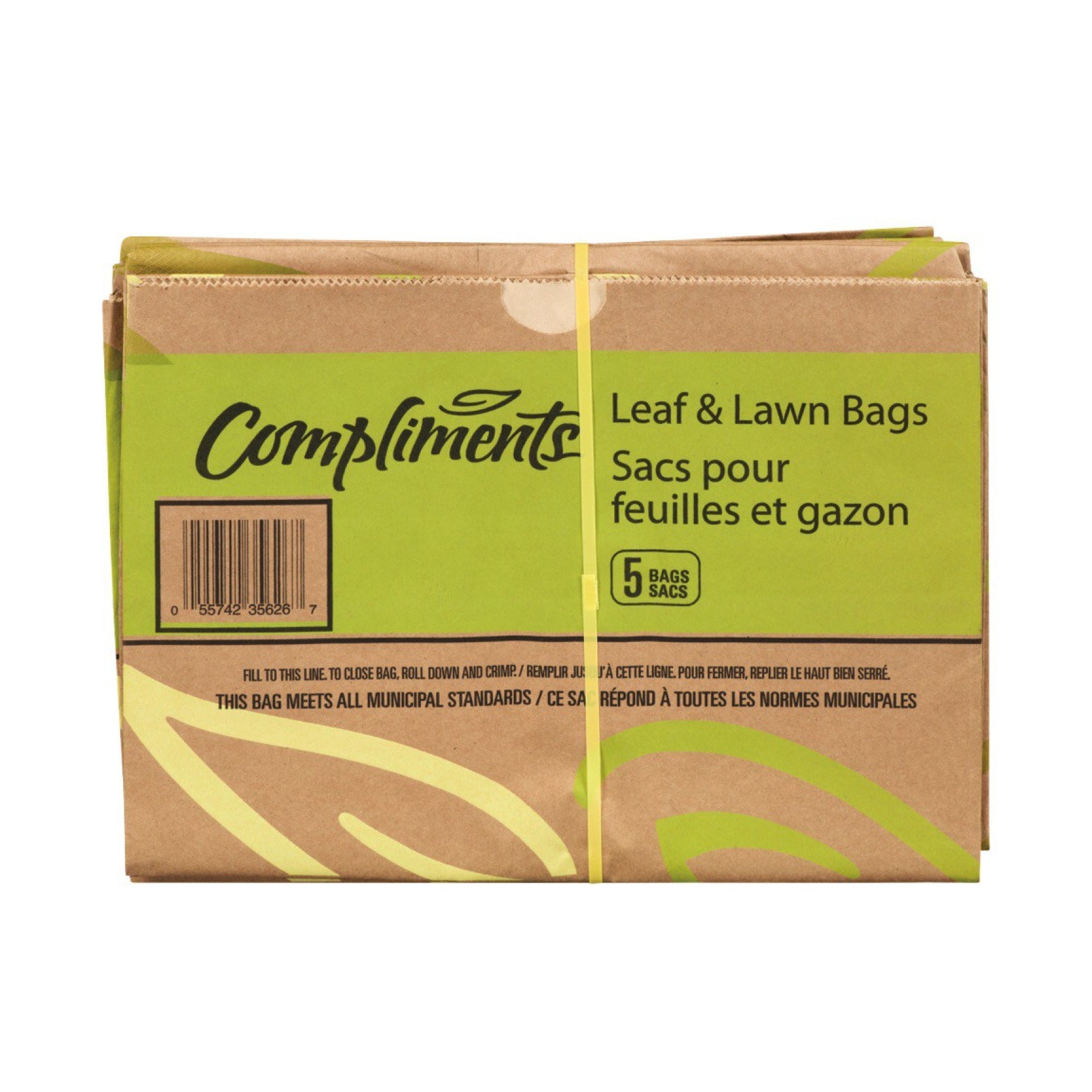 Compliments Leaf & Lawn Bags, 5pk