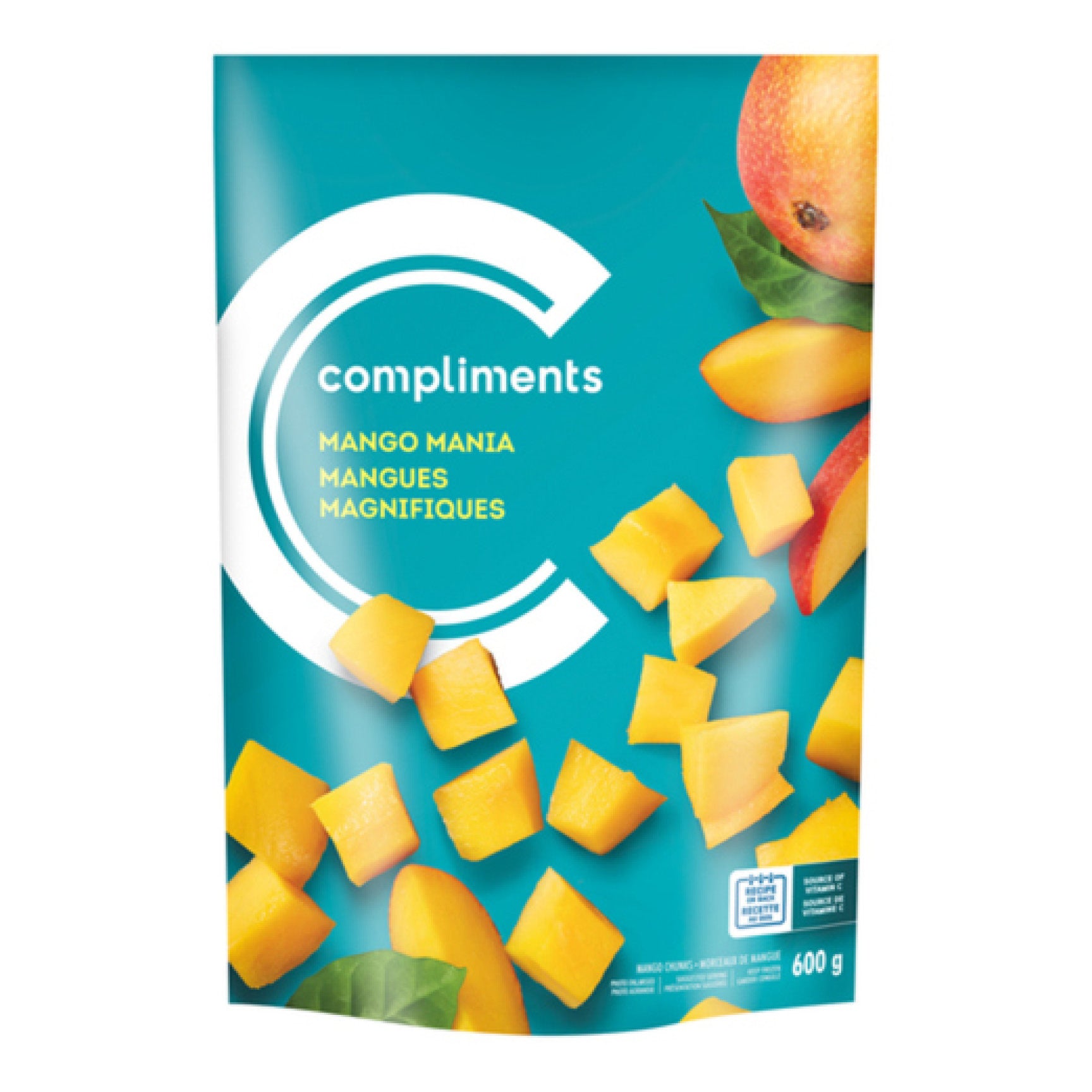 Compliments Frozen Fruit, Mango Mania, 600g