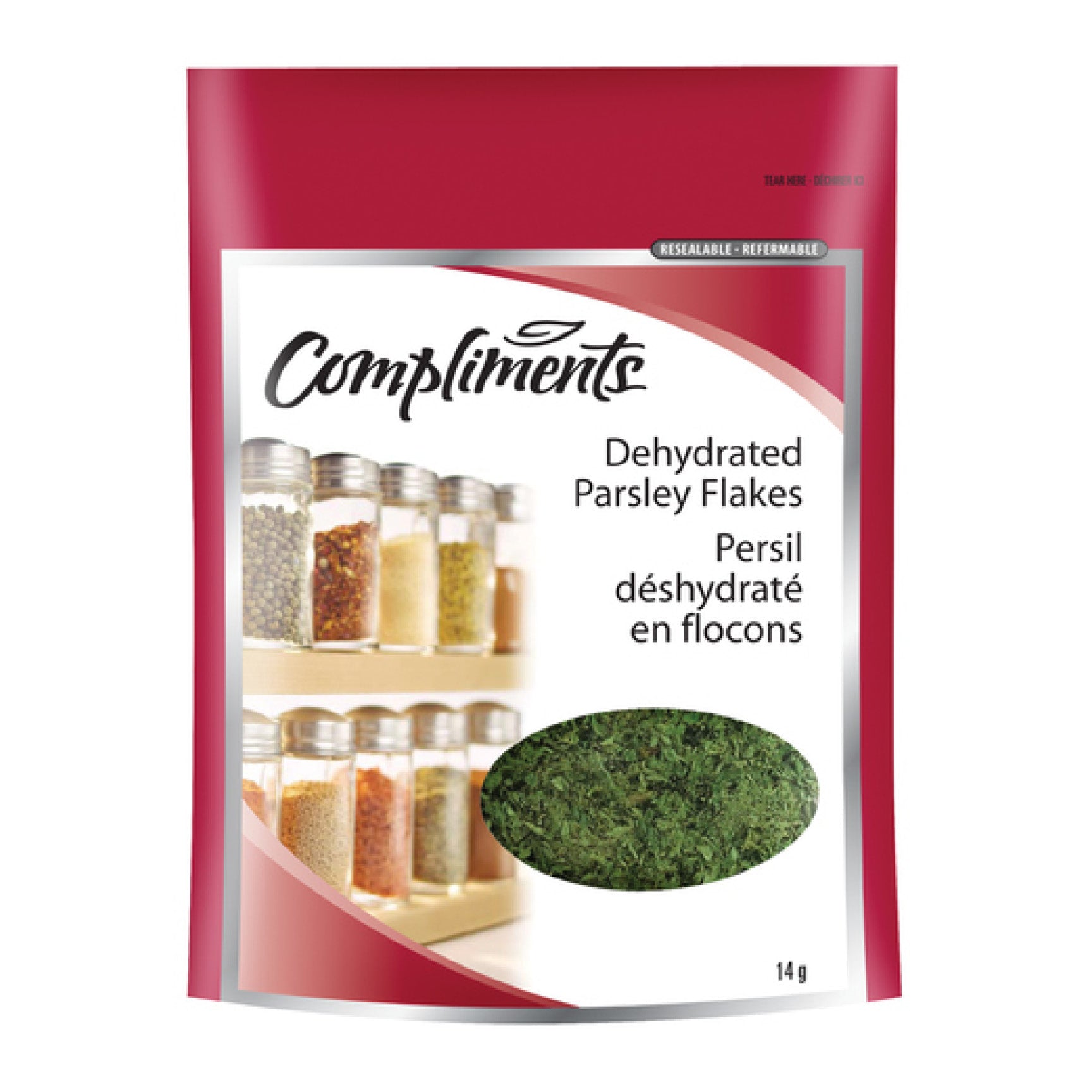 Compliments Parsley Flakes Dehydrated, 14g