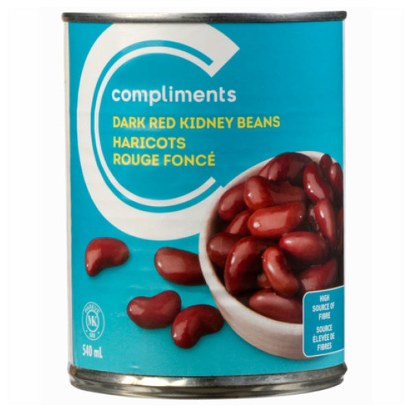 Compliments Dark Red Kidney Beans, in Water, 540ml