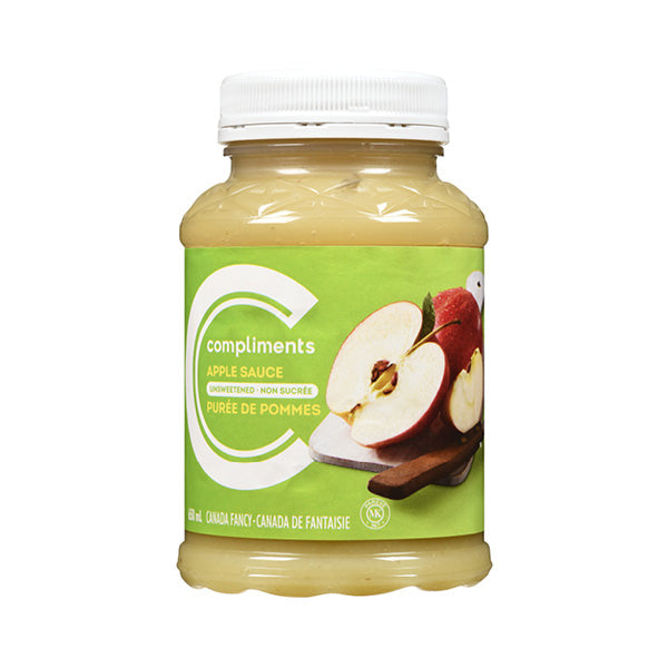 Compliments Apple Sauce, Unsweetened, 620ml