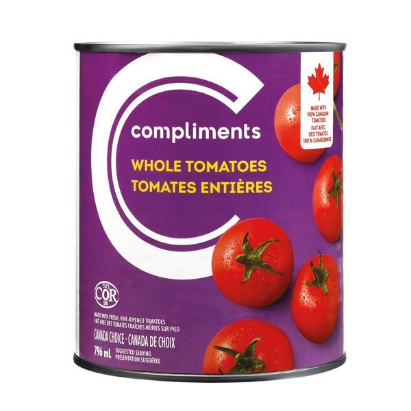 Compliments Whole Tomatoes, 796ml