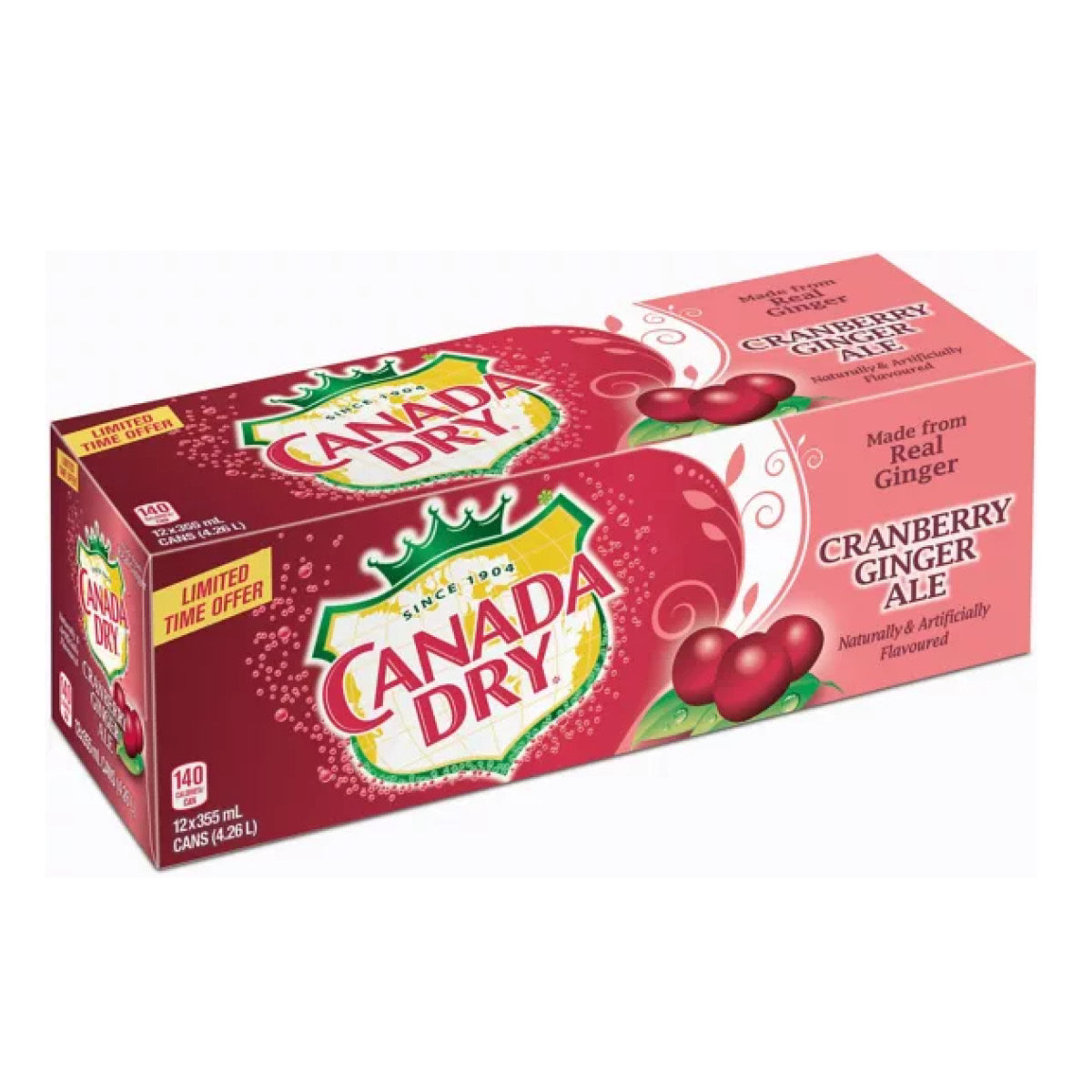 Canada Dry Cranberry Gingerale, 12 pack