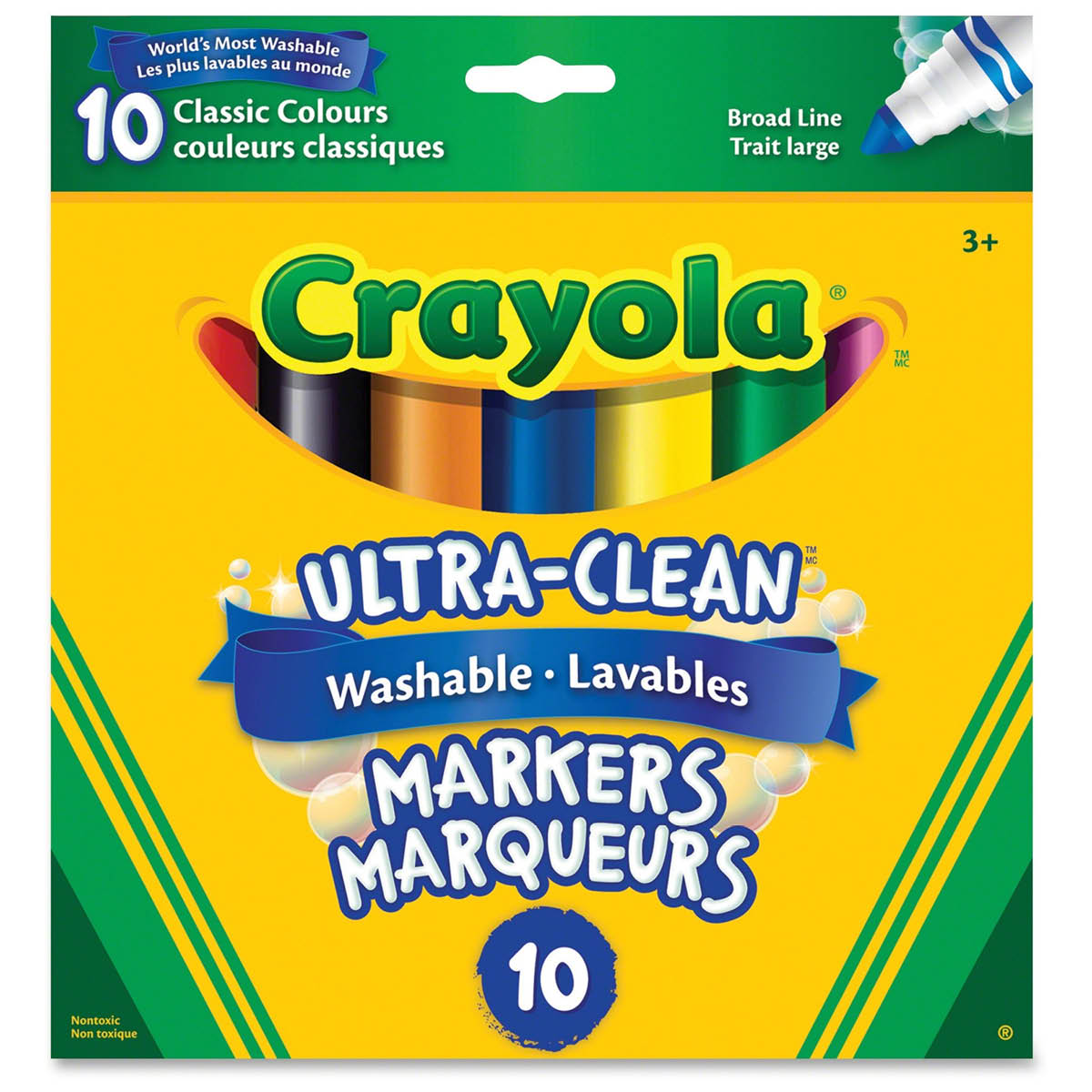 Crayola Chunky Washable Markers, 10pk