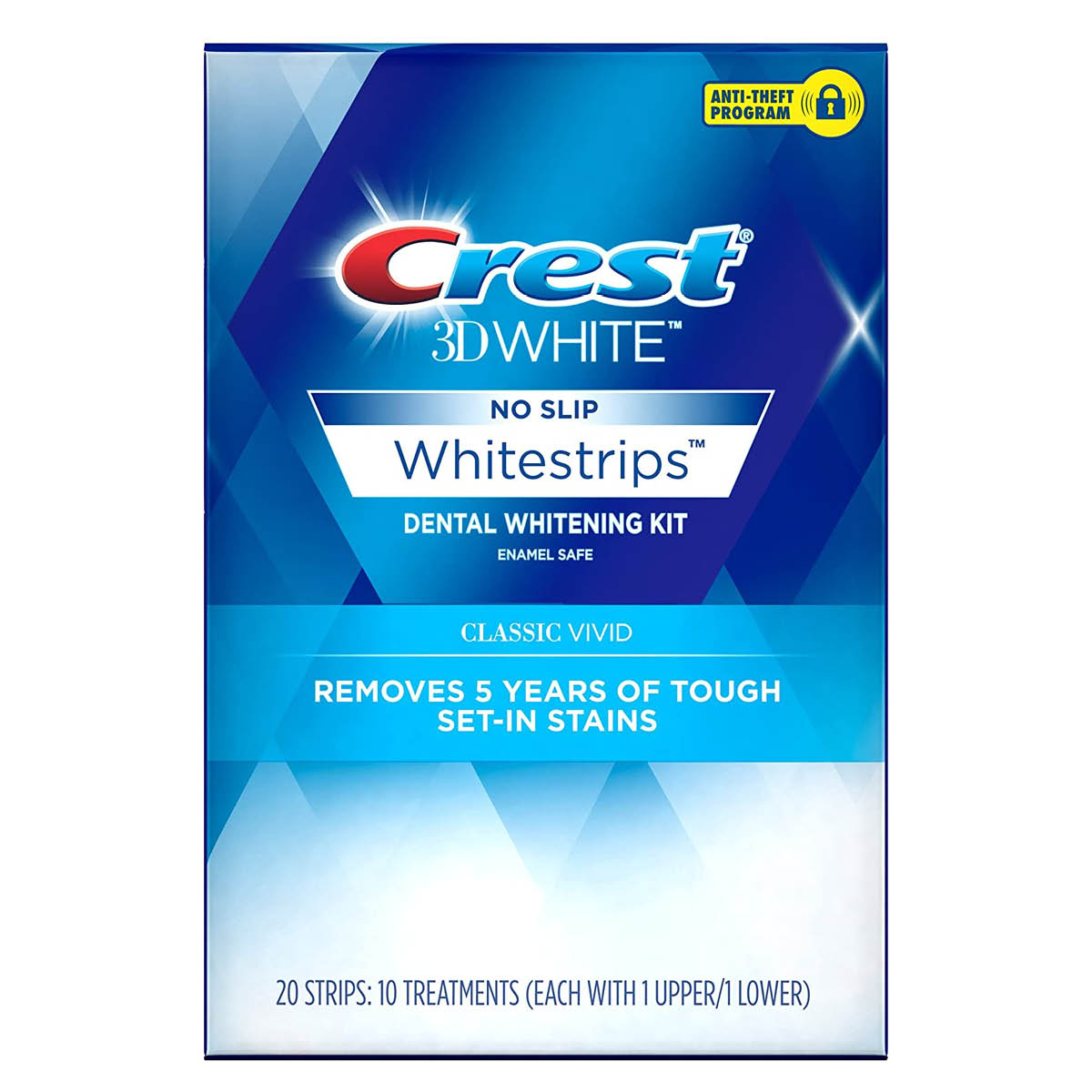 Crest White Strips, 3D Whitening Dental Kit Classic Vivid, 10 each
