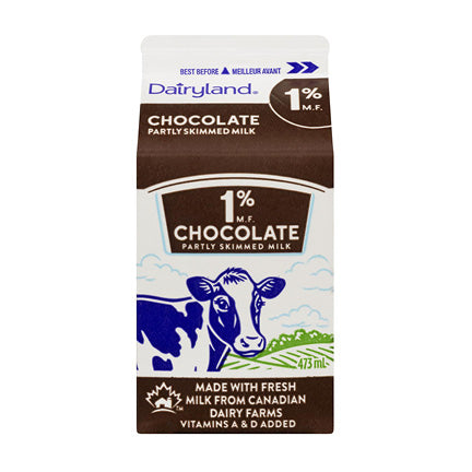 Dairyland Chocolate 1% Milk, 473ml