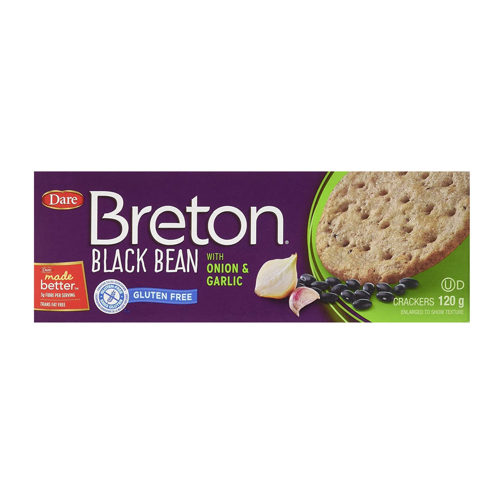 Dare Breton Gluten Free Crackers, Black Bean, 120g