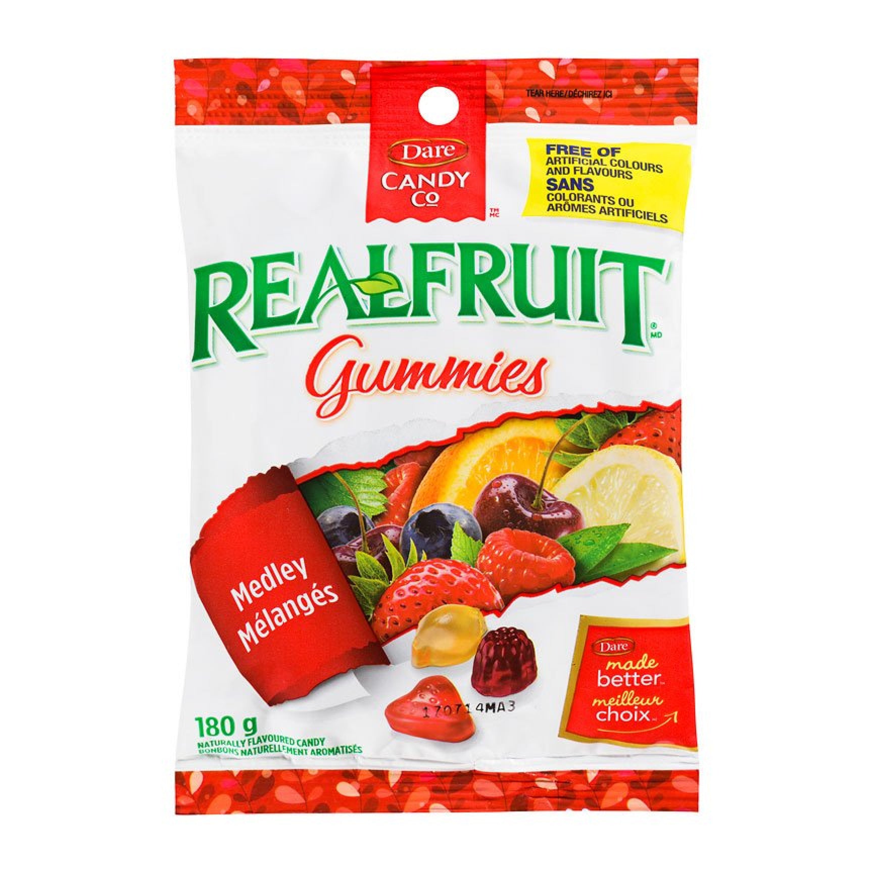 Dare Real Fruit Medley Gummies, 180g