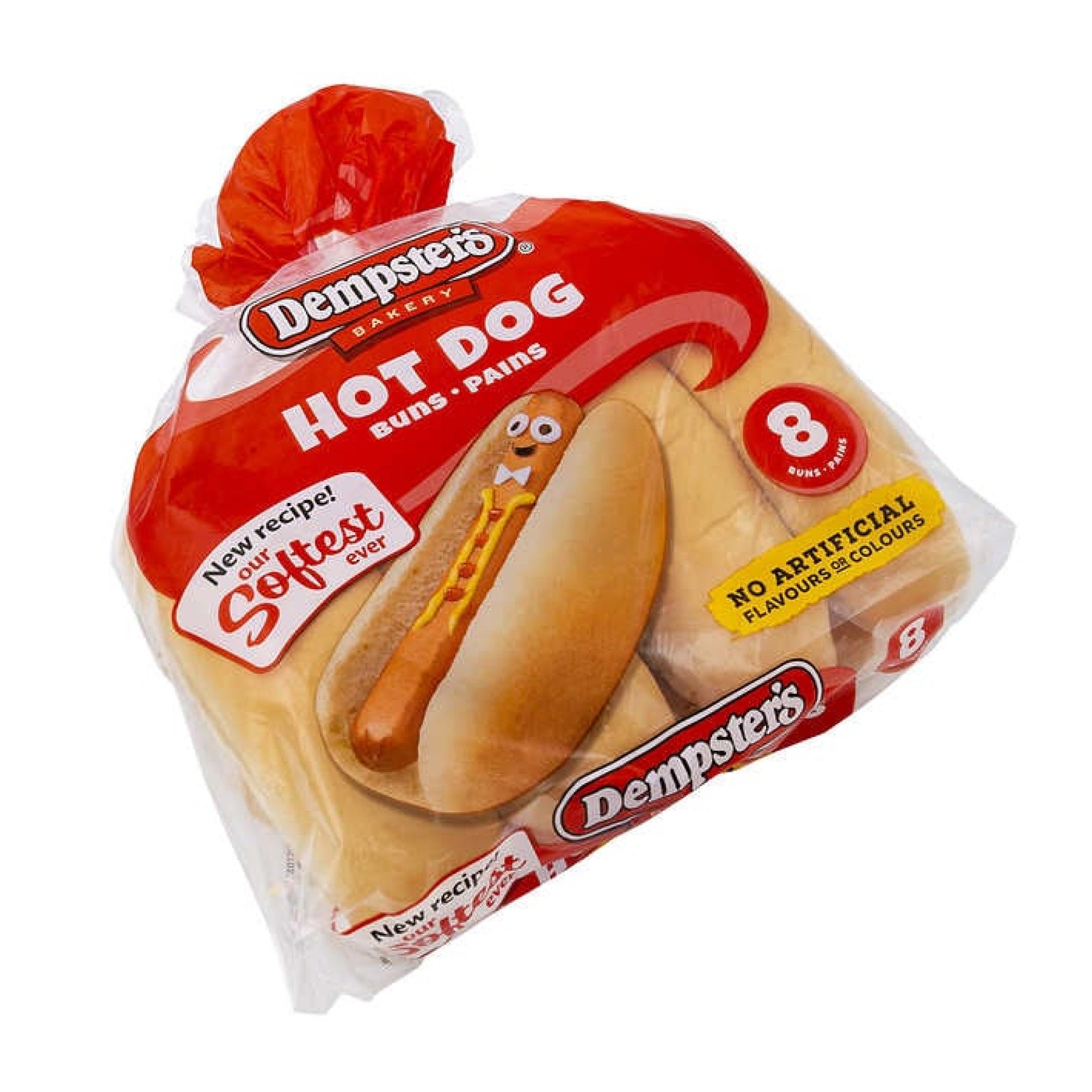 Dempster's Buns Hot Dog, 8 pk