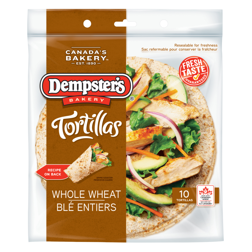 Dempster's Tortillas Whole Wheat, 7", 10pk