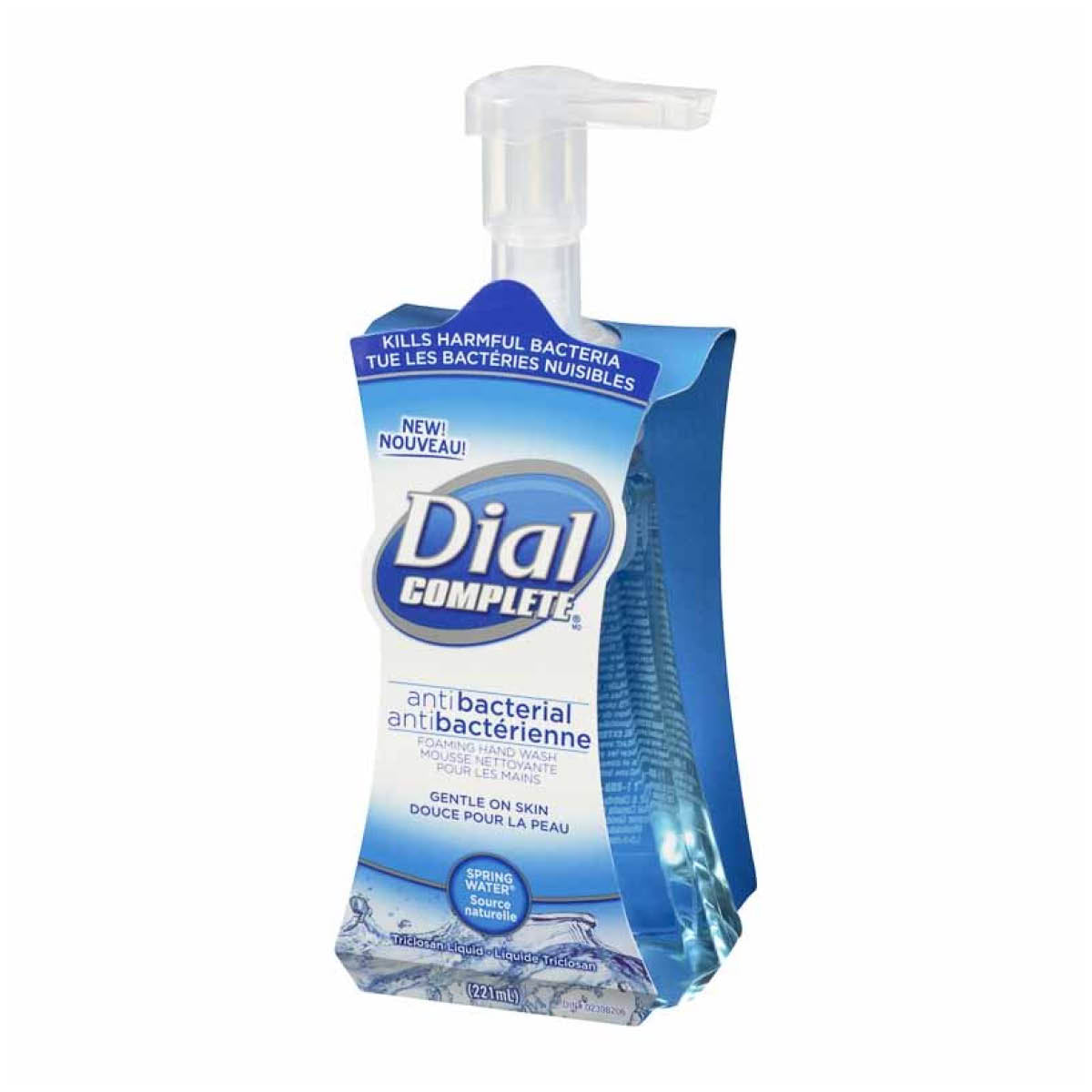 Dial Antibacterial Foaming Hand Wash, Spring Water, 221ml