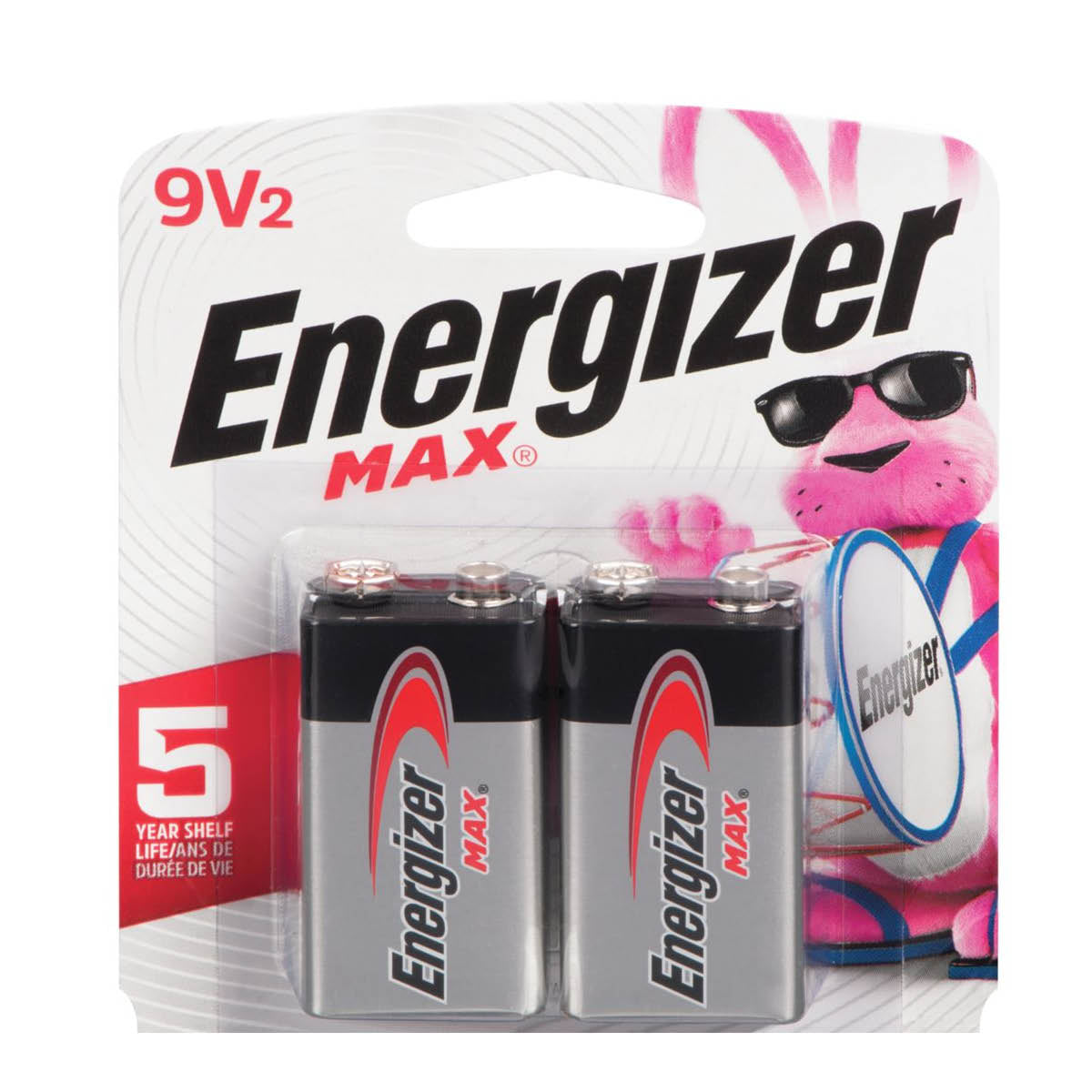 Energizer MAX Alkaline 9 Volt Batteries, 2pk