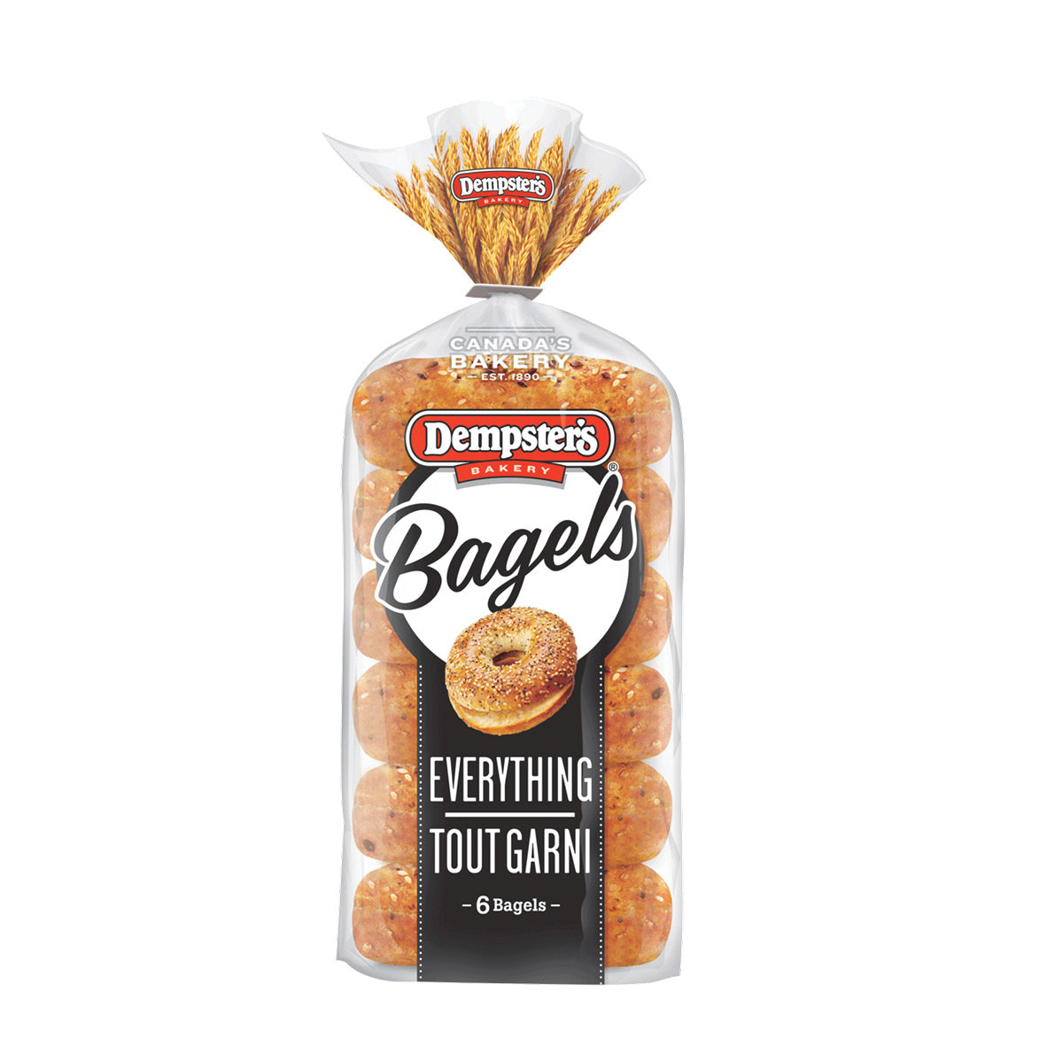 Dempster's Bagels Everything, 6 pk