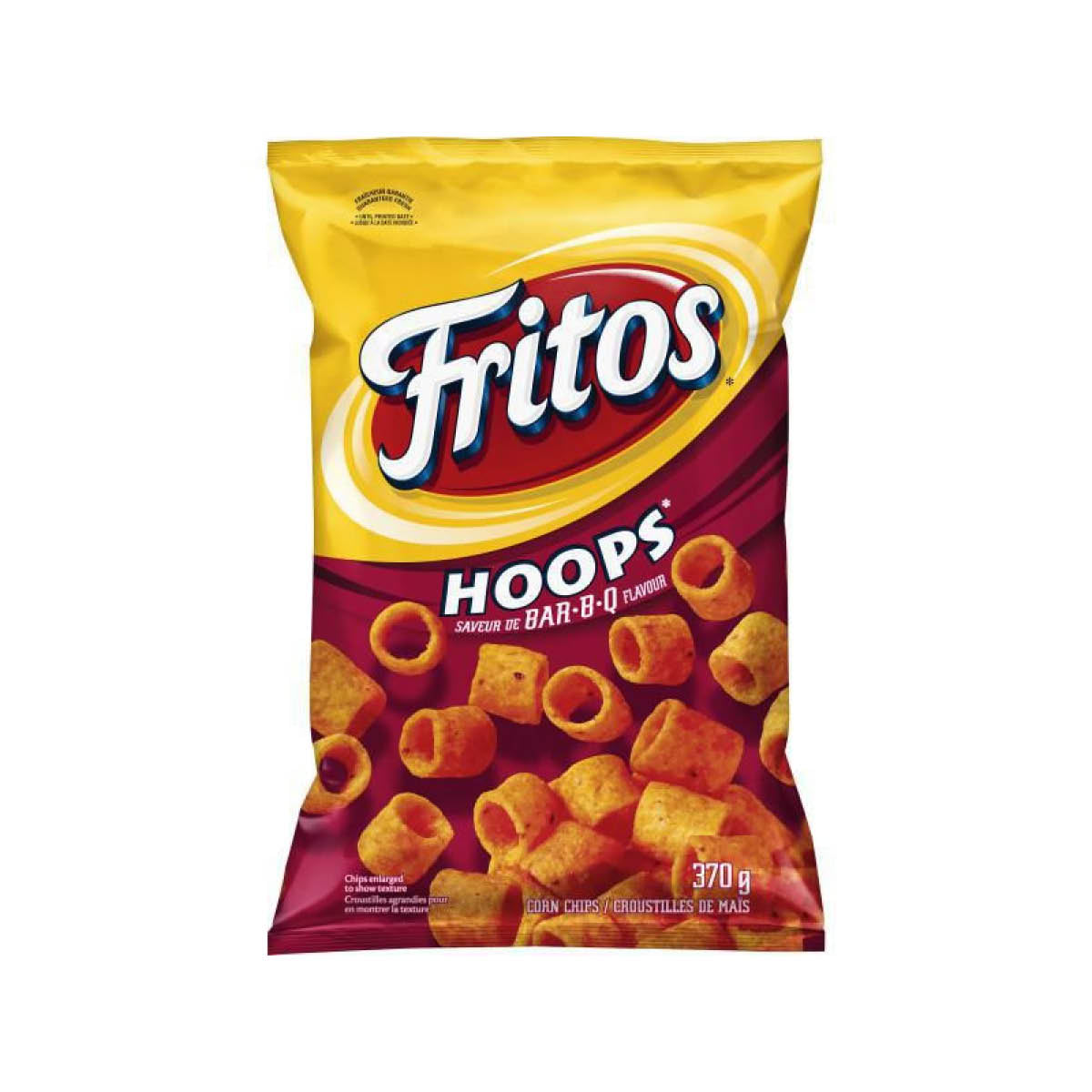 Fritos Hoops Bar-B-Q Corn Chips, 340g