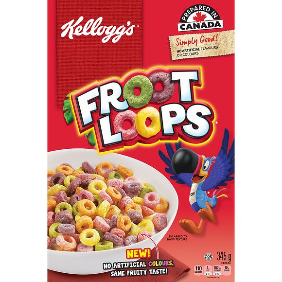 Kellogg's Froot Loops Cereal, 345g