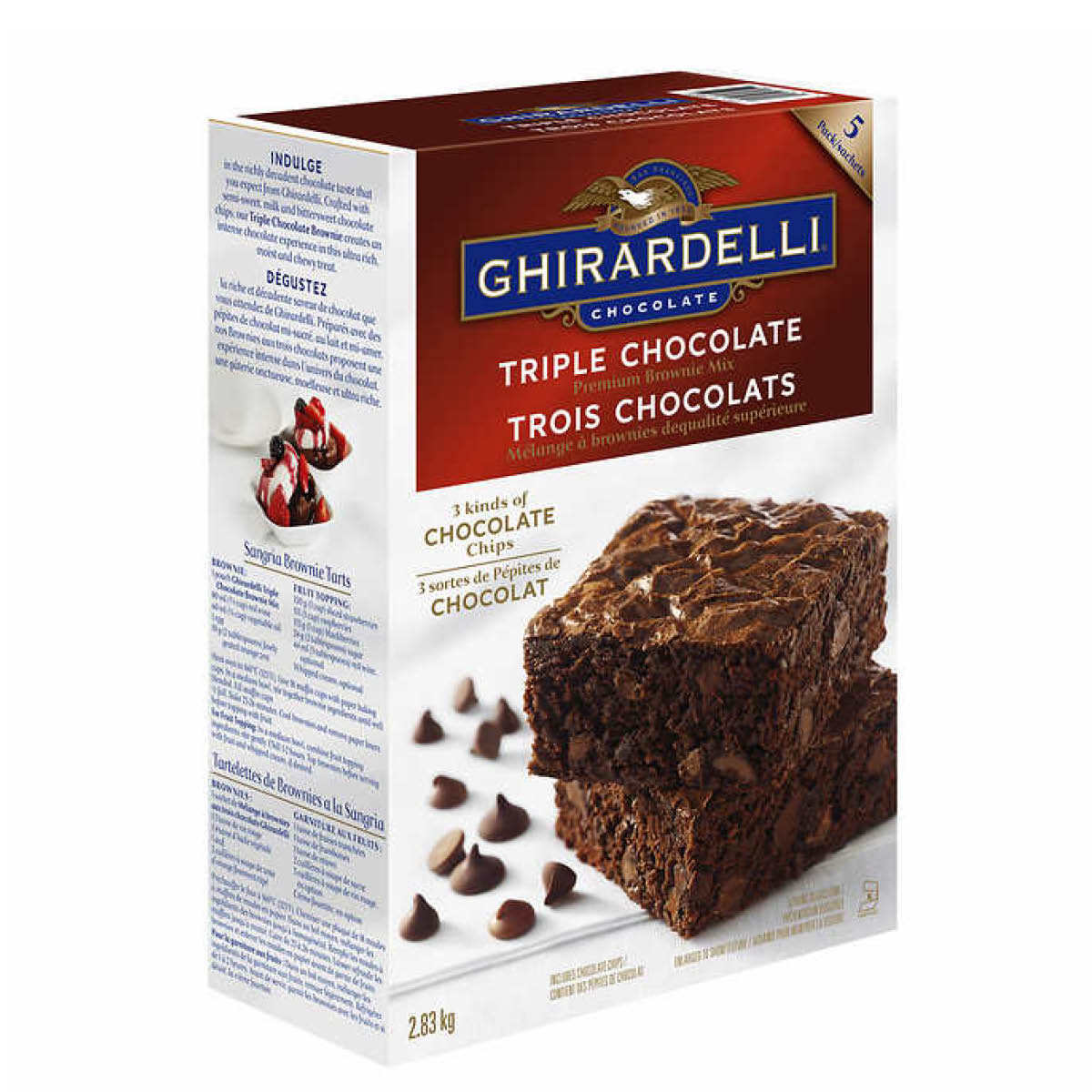 Ghirardelli Brownie Mix, 5pk, 2.83kg