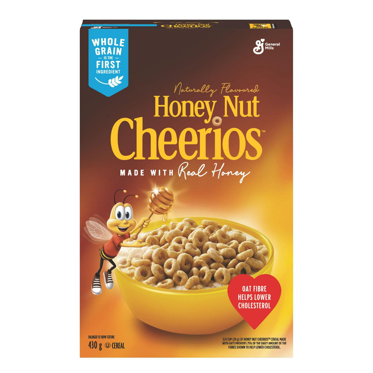 Cheerios Honey Nut Cereal, Family Size, 430g