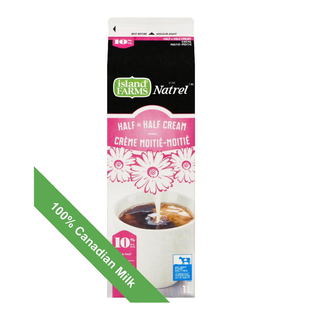 Island Farms 10% Half & Half Cream, 1L