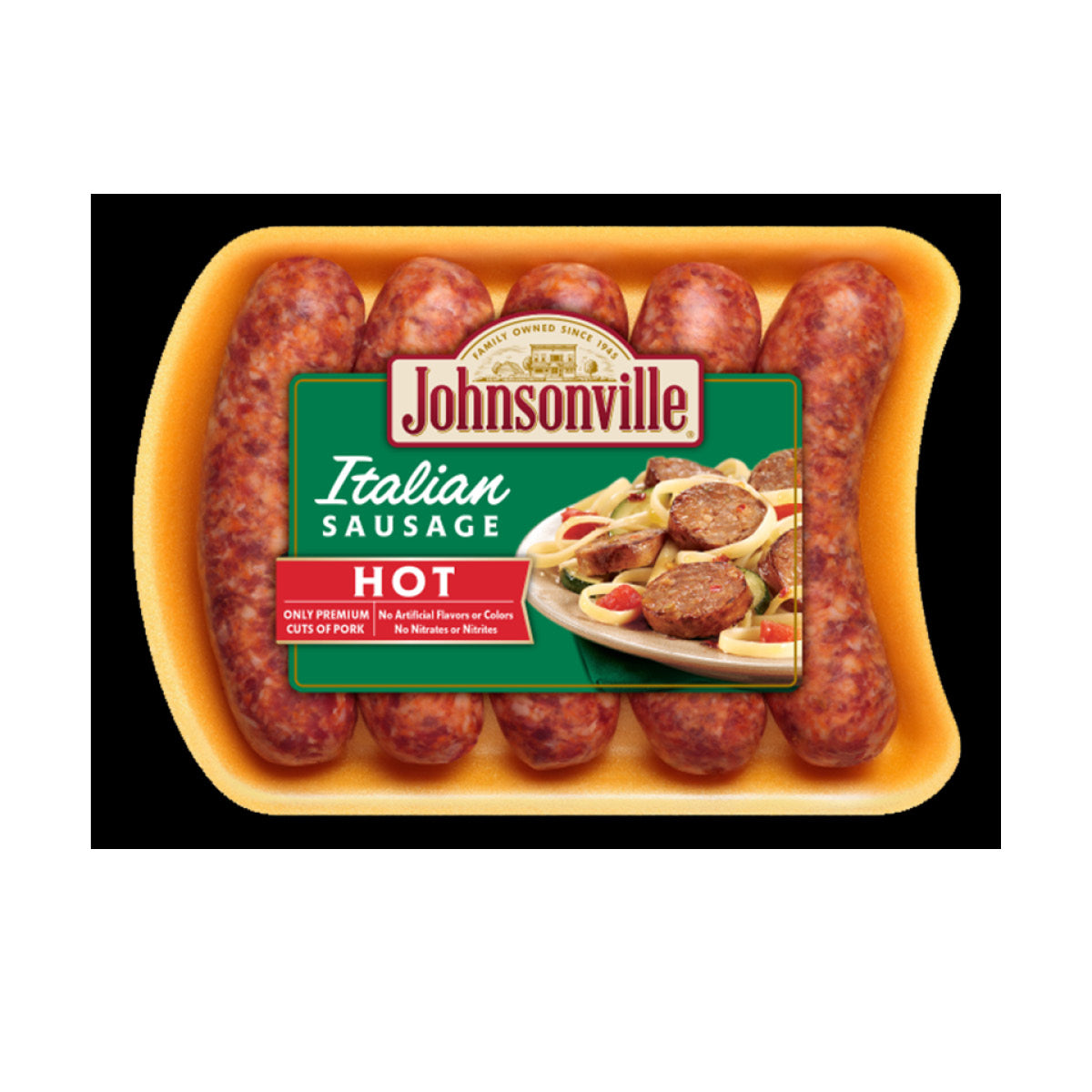 Johnsonville Hot Italian Sausage, Frozen, 500g