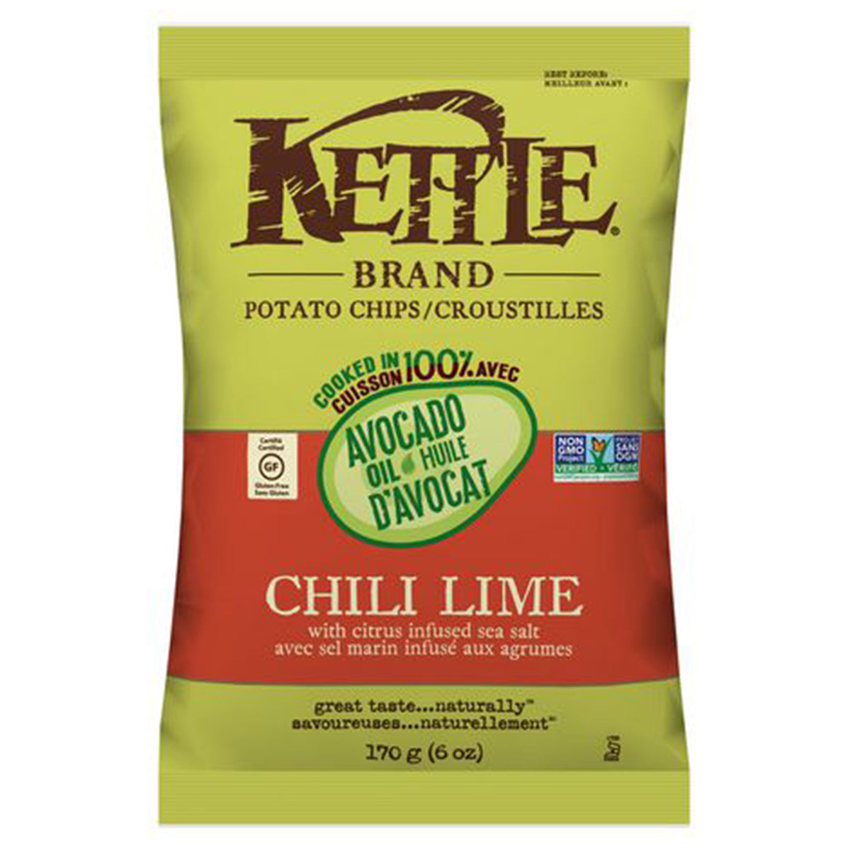 Kettle Chips Avocado Chili Lime, 170g