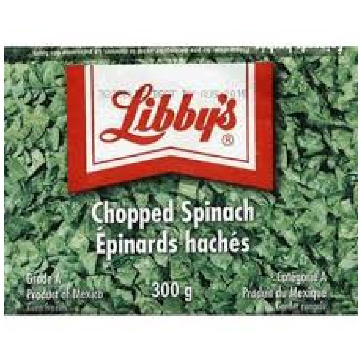 Libby's Chopped Spinach, Frozen, 300g